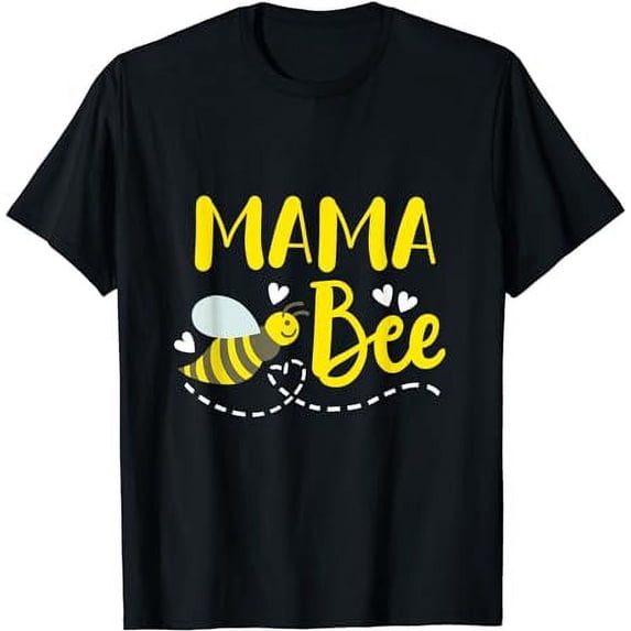 Mama Bee Cute Beekeeping Birthday Party Matching Family Mom T-Shirt