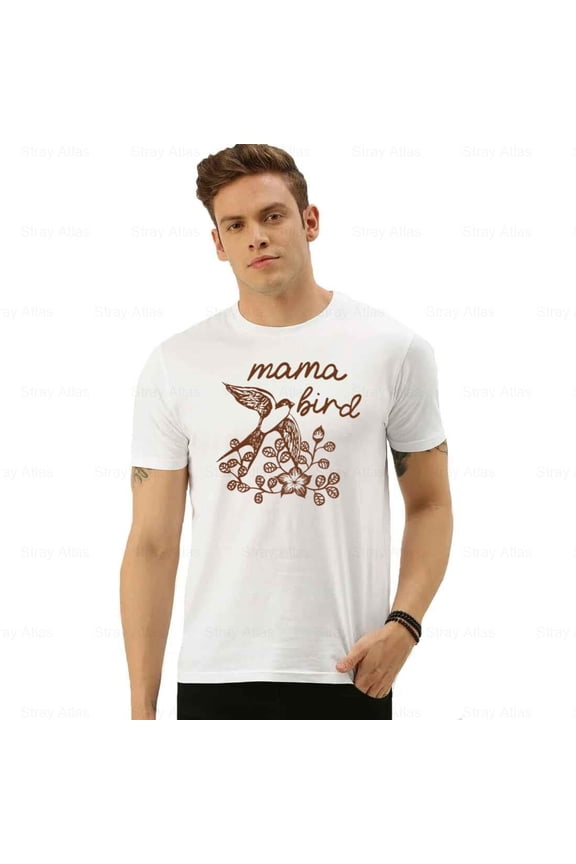 Mama Bird Vintage Retro Motivational Mom Gift Matching Family Unisex T-Shirt up to 5XL