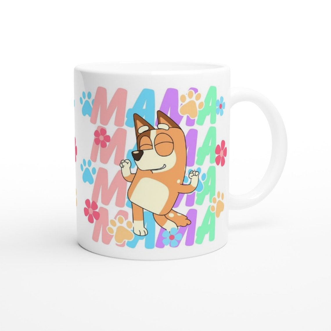 Mama Bluey TV Show Chilli Heeler Mother Mum Mom Mam Coffee Cup Mug Gift Birthday Present