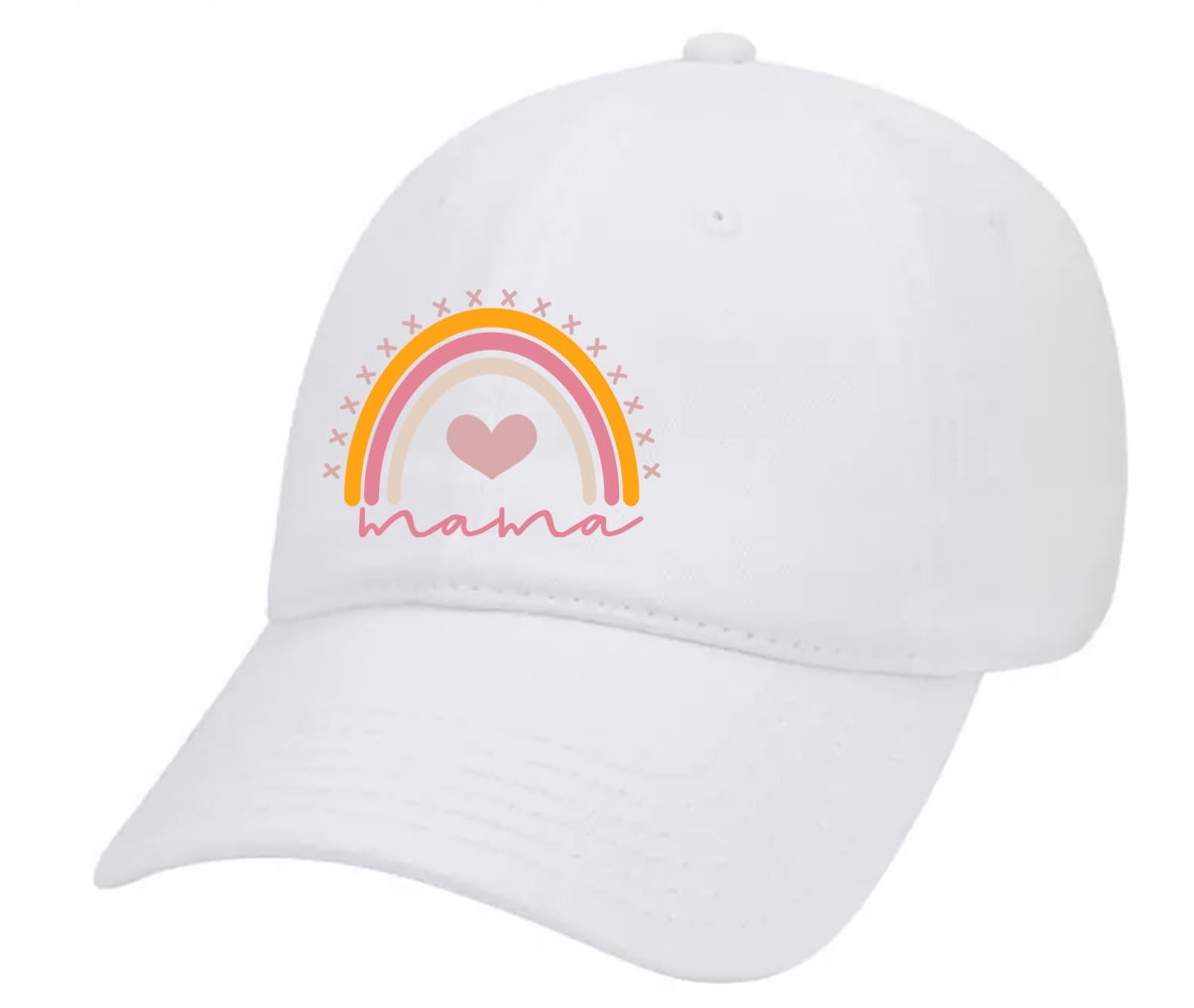Boho Rainbow 'Nana' Embroidered Baseball Cap - 100% Cotton Adjustable Dad Hat, Mother's Day Gift