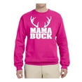 thumbnail image 1 of Mama Buck | Mens Fashion Graphic Sweatshirt, Fuschia, Small, 1 of 1
