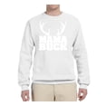 thumbnail image 1 of Mama Buck | Mens Fashion Graphic Sweatshirt, White, Medium, 1 of 1