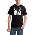 thumbnail image 1 of Mama Buck | Mens Fashion Graphic T-Shirt, Black, Large, 1 of 1