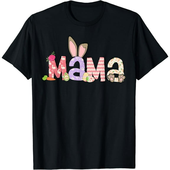 Mama Bunny Easter Mom Pregnancy Expecting Rabbit Mama T-Shirt
