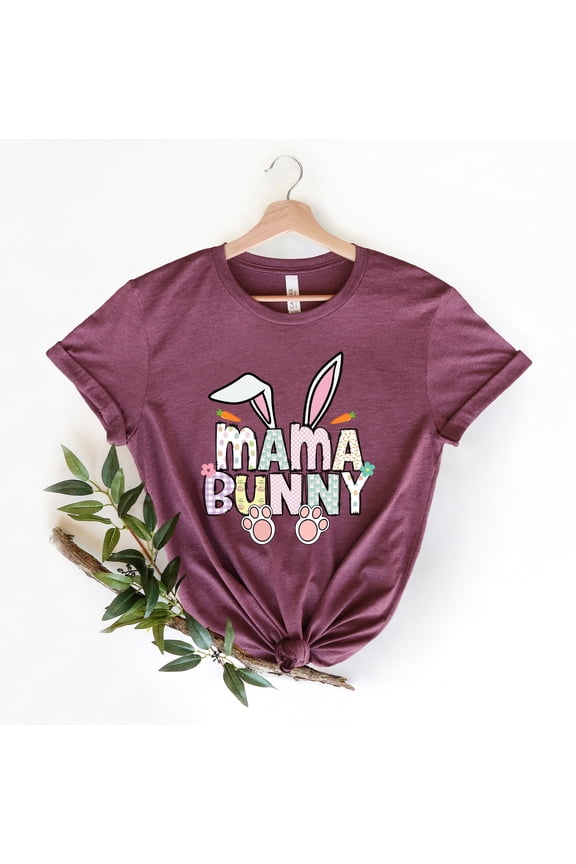 Mama Bunny Shirt,Easter Gift For Mom,Easter Womens Sweathirt,Mama Bunny T-Shirt,Easter Mom