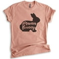 thumbnail image 1 of Mama Bunny Shirt, Unisex Women's Shirt, Easter Shirt, Rabbit Shirt, Heather Sunset, Medium, 1 of 6