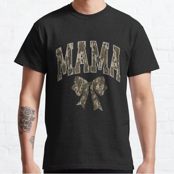 Mama Camo Bow Coquette For Hunter, Mom Dove Season Hunting Classic T-shirt