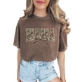 thumbnail image 1 of Mama Camo Varsity Letter T-Shirt for Women - Coquette Bow Graphic Tee - Trendy Mom Shirt Espresso Shirt Adult Medium, 1 of 7