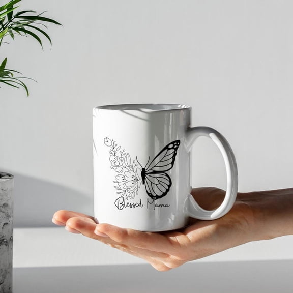 Mama Ceramic Coffee Mug 11oz Reusable Insulated Washable Multipurpose All Beverages