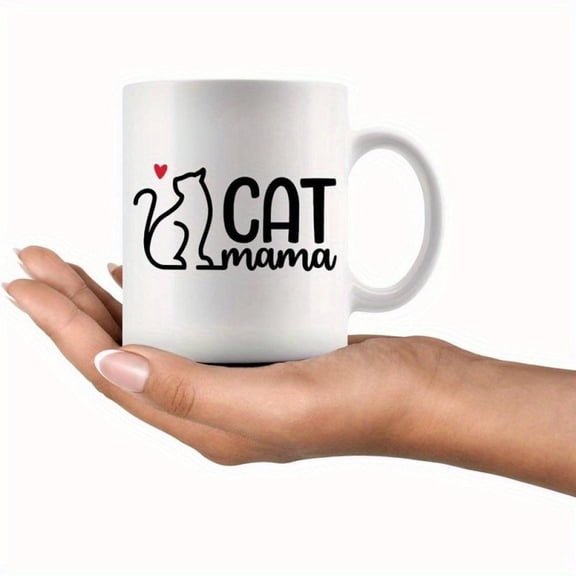 Mama Ceramic Mug 11oz White Coffee Cup with Red Heart High Quality Reusable Lovers Birthdays Anniversaries Handwash Only Anniversary Keepsake Heart De