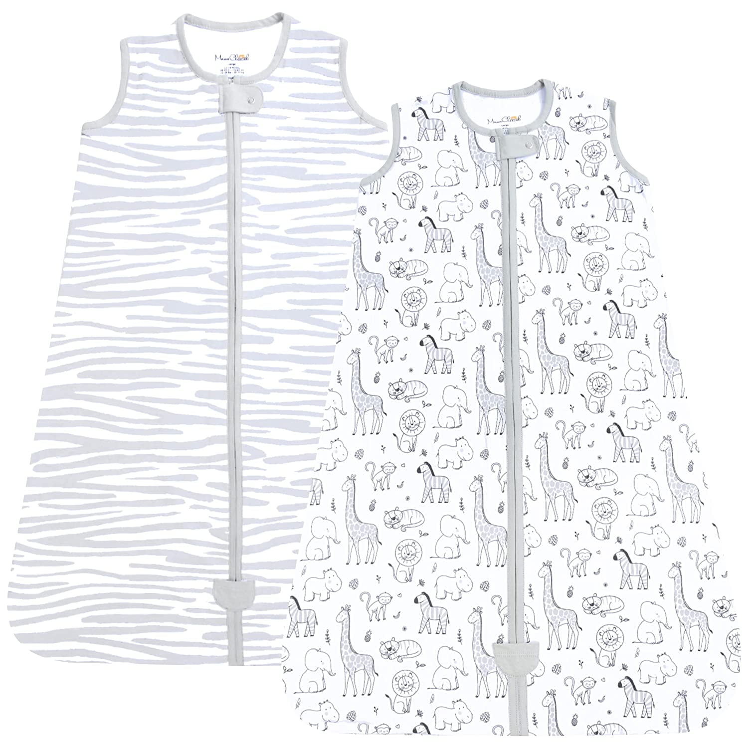 Mama Cheetah Sleep Sack, 0.5 TOG Organic Cotton Baby Wearable Blanket