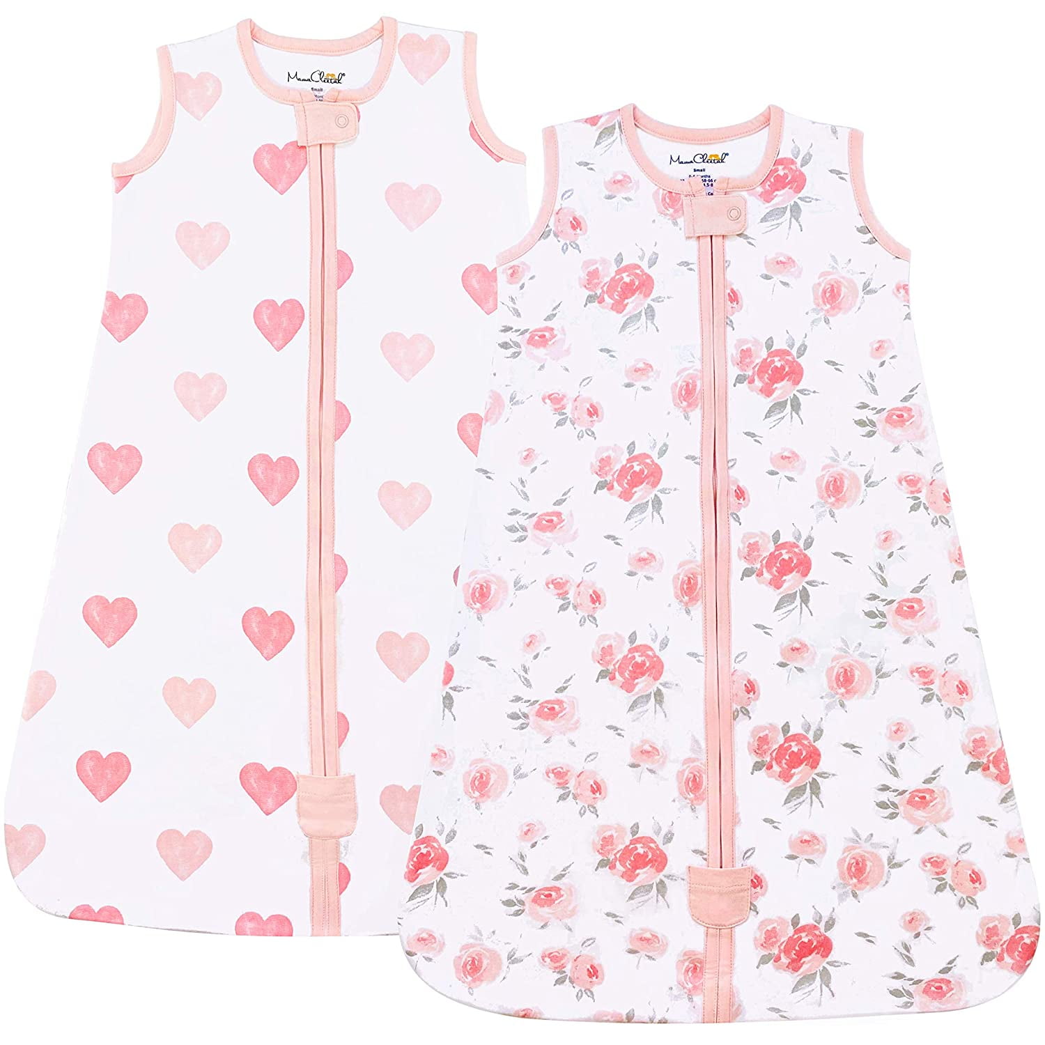 Mama Cheetah Sleep Sack, 0.5 TOG Organic Cotton Baby Wearable Blanket