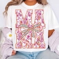 thumbnail image 1 of Mama Chinoiserie Coquette T-Shirt, Mama Coquette Bow T-Shirt, Retro Mama T-Shirt, Floral Mama T-Shirt, 1 of 5