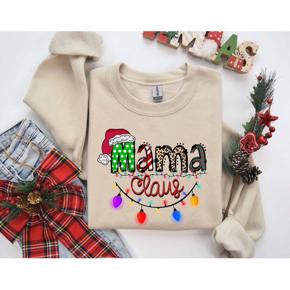Mama Claus Christmas T-Shirt, Mama Claus Shirt, Christmas Mama Claus T-Shirt, Mama Claus C