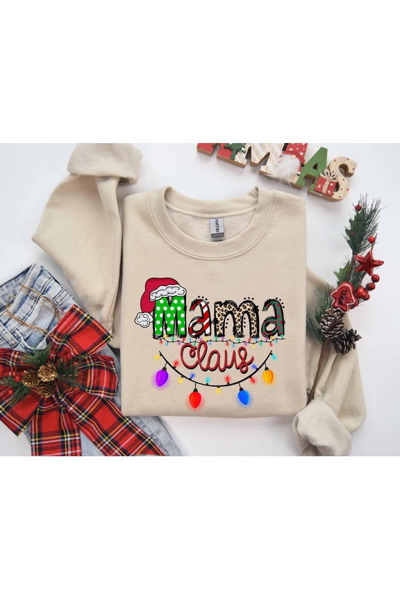 Mama Claus Christmas T-Shirt, Mama Claus Shirt, Christmas Mama Claus T-Shirt, Mama Claus C