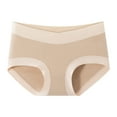 thumbnail image 1 of Mama Cotton Women's Under The Bump Maternity Panties Pregnancy Postpartum Maternity Underwear Khaki XXXL, 1 of 2