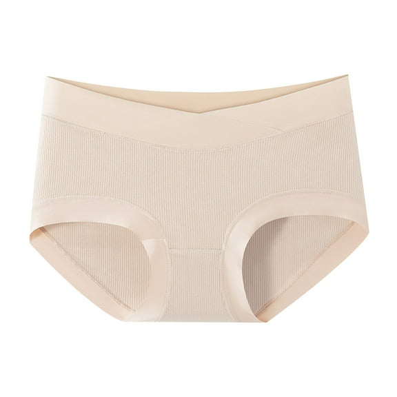 Mama Cotton Women's Under The Bump Maternity Panties Pregnancy Postpartum Maternity Underwear Yellow XL