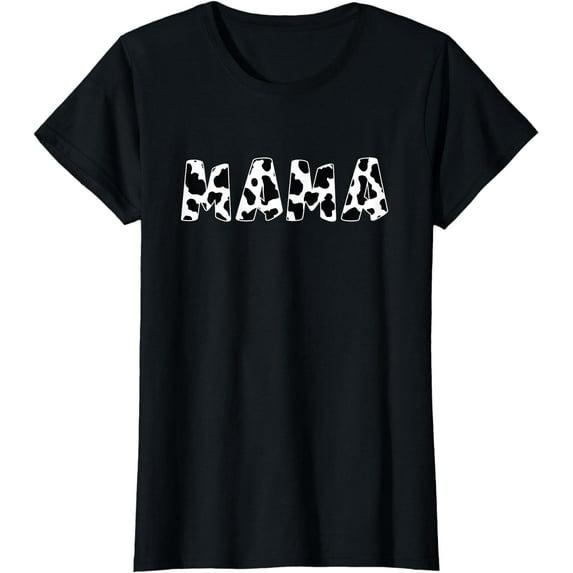 Mama Cow Print Cow Pattern Mother's Day T-Shirt