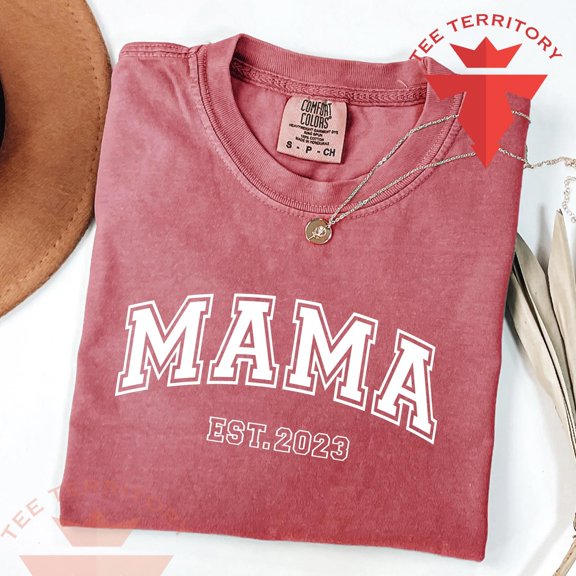 Mama Custom Year Tshirt Mama Shirt Custom Year Mom Shirt Mama Christmas Gift Tee Mama to b