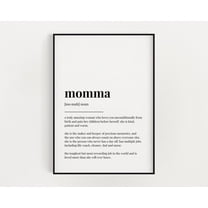 Mama Definition Print, Quote Wall Art, Wall Art Print, Mother'S Day Gift, Mom Gift, Her, Wall Decor, Mum Birthday Gift, Mum Gift Home Decor #3149, Unframed Poster Size 8x12