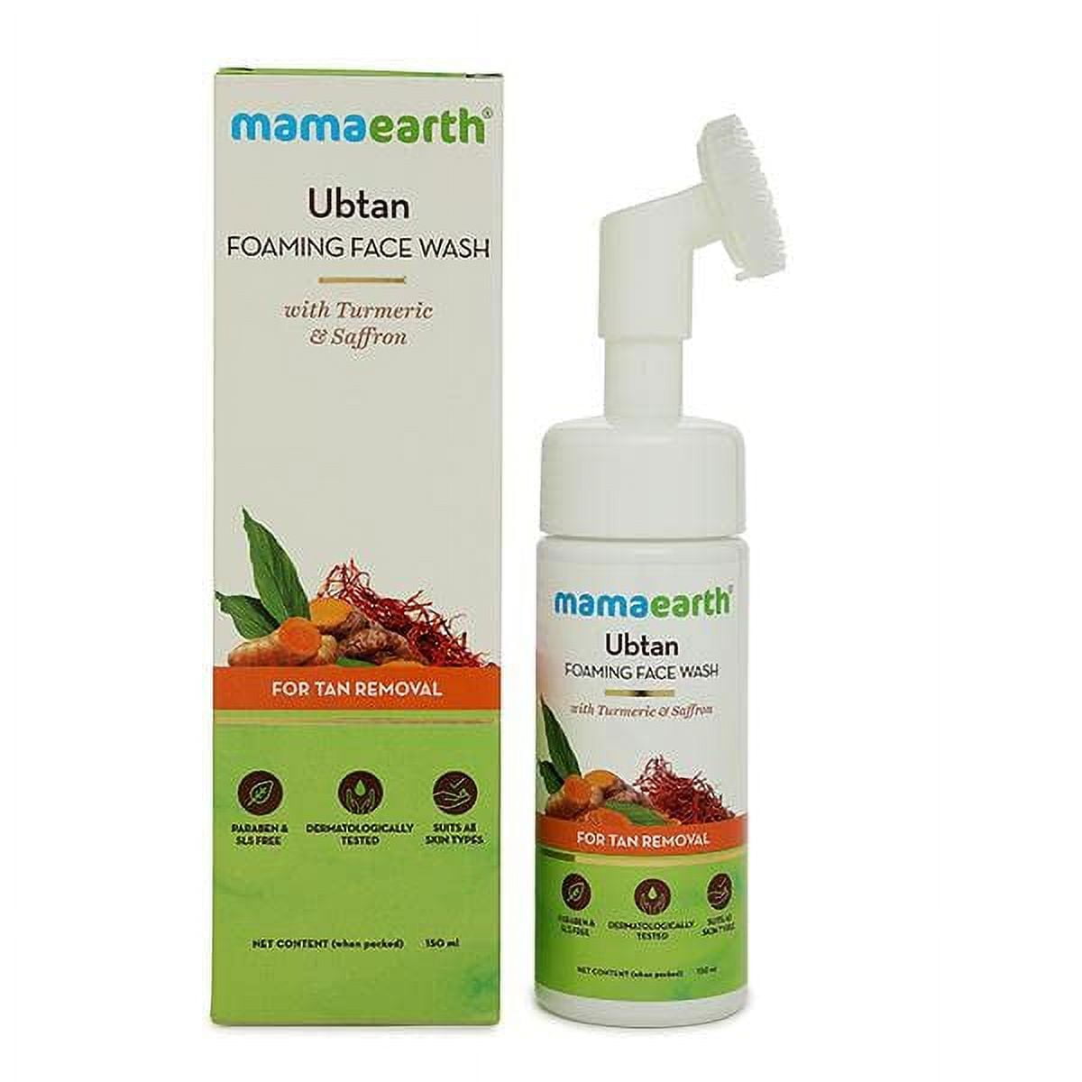 Mama Earth Ubtan Face Wash with Turmeric & Saffron for Tan Removal ...