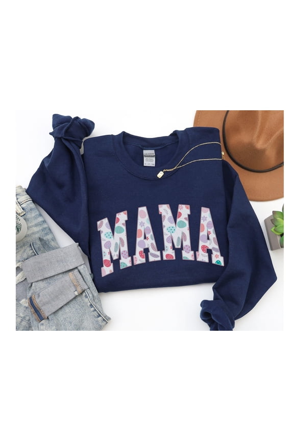 Mama Easter Sweatshirt, Easter Mom Sweatshirt, Easter Mama Sweatshirt, Mama Easter Crewneck, Mama Sweater, First Time Mom Gift, New Mom Gift All Size S-5Xl