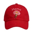thumbnail image 1 of Mama Embroidered Baseball Cap for Women – Adjustable Mother’s Day Hat with Carnation Design Mom Trucker Cap Breathable Casual Hat Gift for Moms, 1 of 5