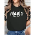 thumbnail image 1 of Mama Est 2025 T-Shirt Women Retro Graphic Tee Personalized Mother Gift Idea Comfortable Aesthetic Top New Mom Announcement Apparel, 1 of 6