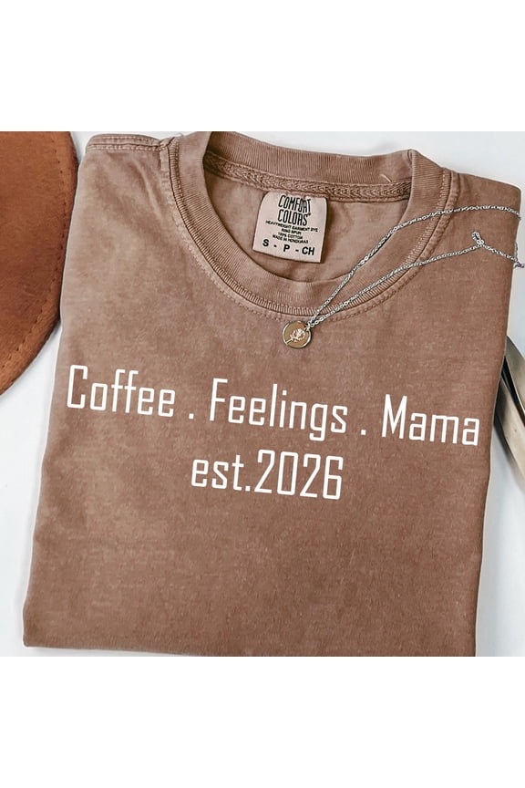 Mama Est 2026 Shirt Minimalist Mom Tshirt Personalized Tee New Mom Gift Mothers Day Coffee