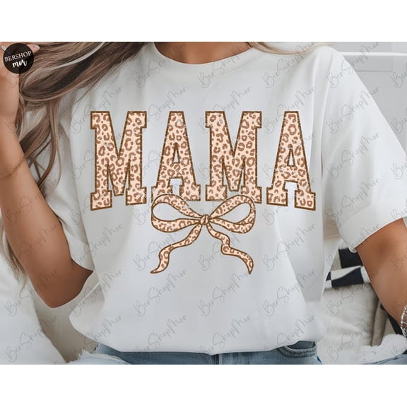 Mama Fall Coquette Leopard , Fall , Autumn , , for shirt, Retro