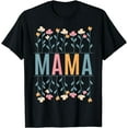 thumbnail image 1 of Mama Flower Nature Seamless Pattern Mother's Day T-Shirt, 1 of 3