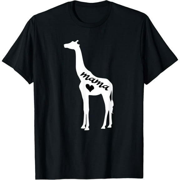 Mama Giraffe Shirt Mother's Day Love Gift For Mom T-Shirt