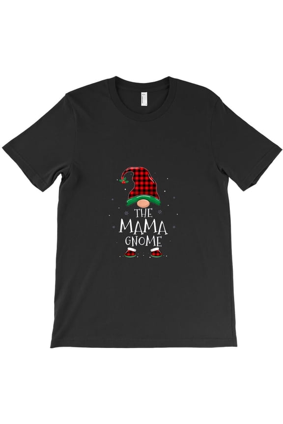 Mama Gnome Family Funny Matching Plaid Christmas Holiday Graphic H23484 T-Shirt, for Men and Women, Up to Size 5XL