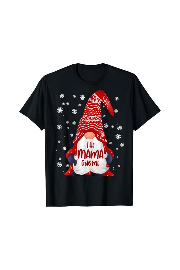 Mama Gnome Family Winter Graphic T-Shirt