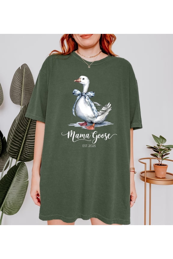 Mama Goose T-Shirt Mothers Day Shirt Boy Mama T-Shirt Cute Mom Shirt Shirt Baby Shower T-S
