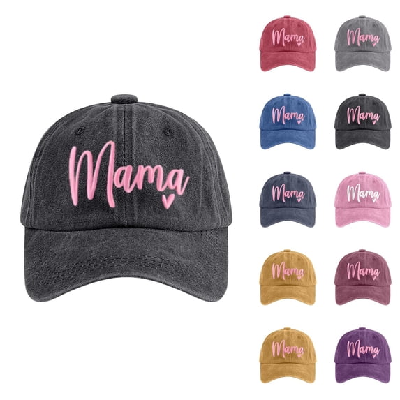 Mama Hat Cute Mama Letter Embroidered Baseball Cap Mother's Day Gift Mother Hat