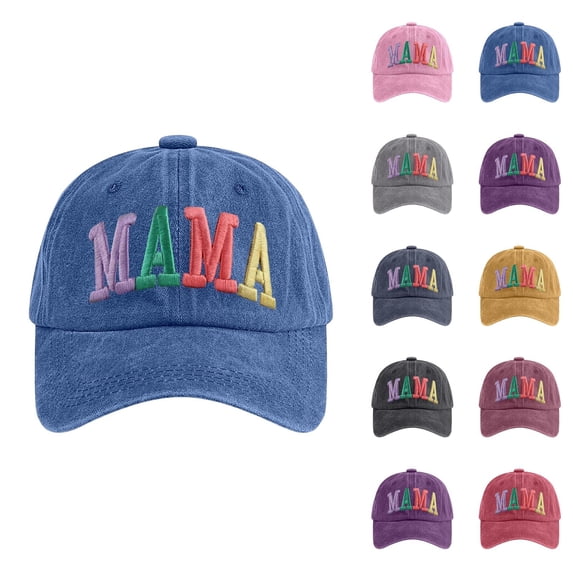 Mama Hat Mama Letter Embroidered Baseball Cap Mother's Day Gift Mother Hat