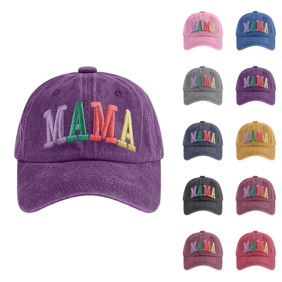 Mama Hat Mama Letter Embroidered Baseball Cap Mother's Day Gift Mother Hat