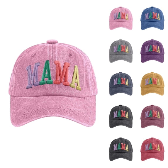 Mama Hat Mama Letter Embroidered Baseball Cap Mother's Day Gift Mother Hat