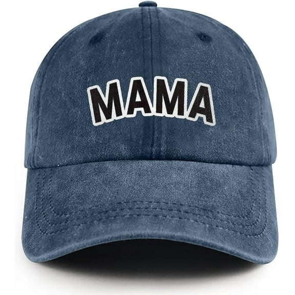 Mama Hat for Women Vintage Washed Adjustable Cotton Baseball Cap Gifts for Mom Hats