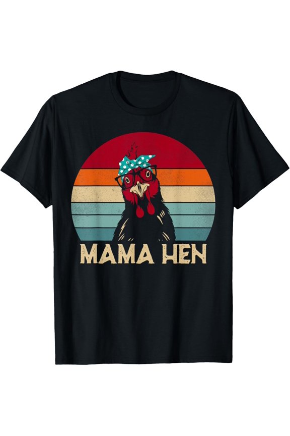 Mama Hen Chicken Mom Gifts Pajamas Retro Retro Cute Unisex T-Shirt