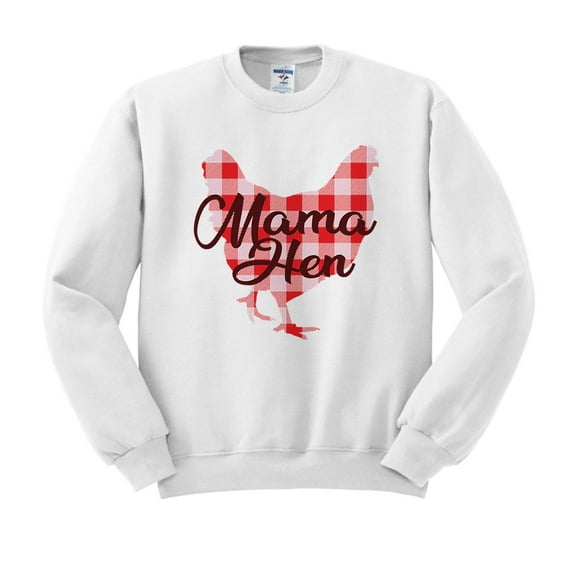Mama Hen Sweatshirt Unisex 4X-Large White