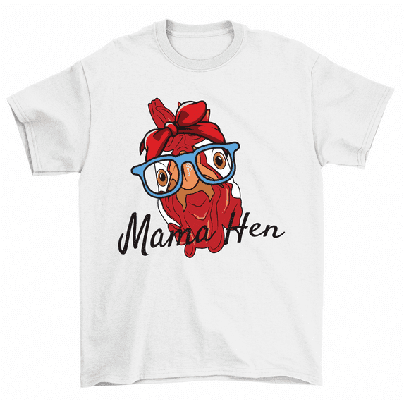Mama Hen T-Shirt Chicken Farm Animal Farmer Tee Women Unisex