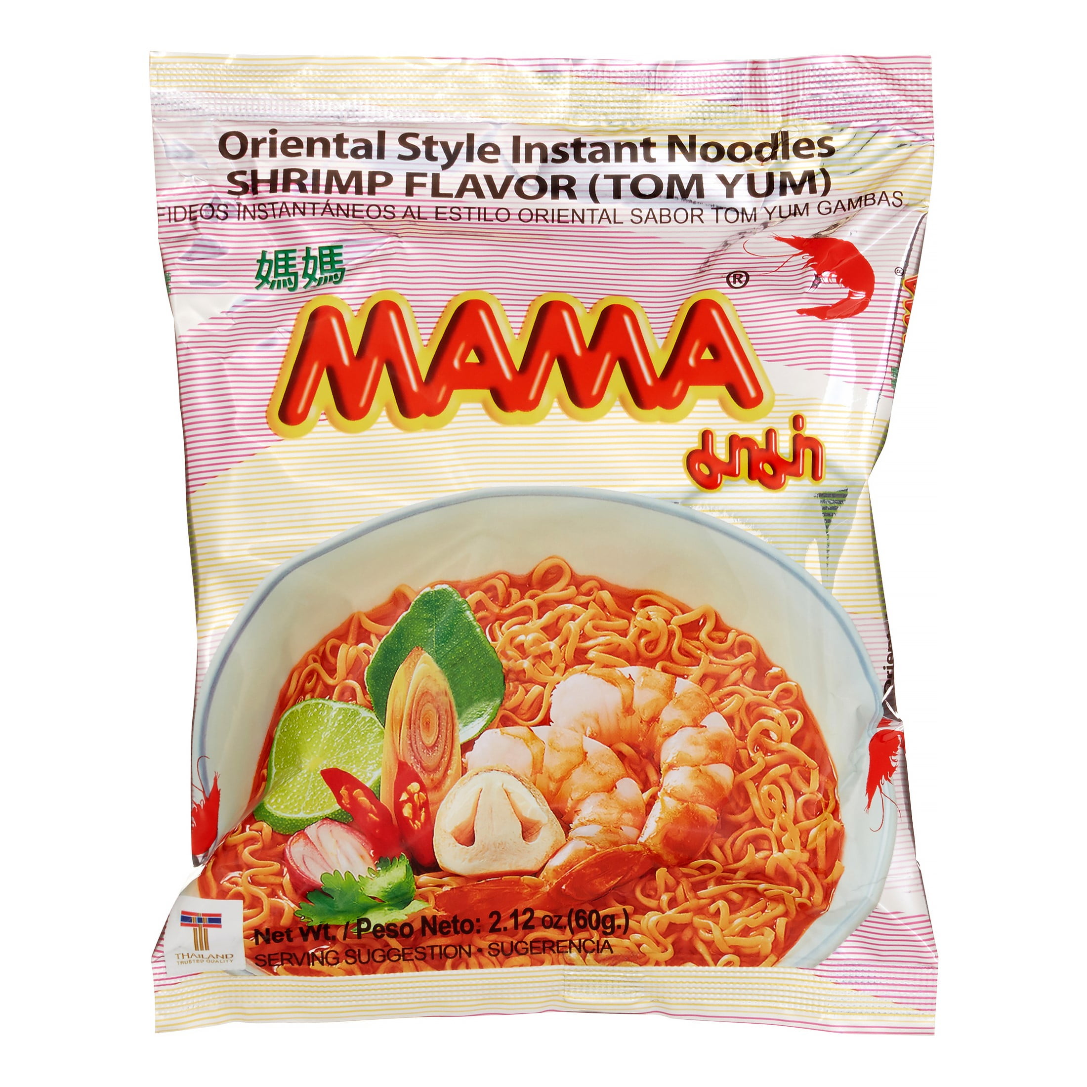 Mama Instant Noodle, Shrimp, 2.1 Oz (Pack of 30).