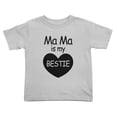 thumbnail image 1 of Mama Is My BESTIE Cute Toddler T Shirts for Boys Girls (Gray, Youth L), 1 of 5