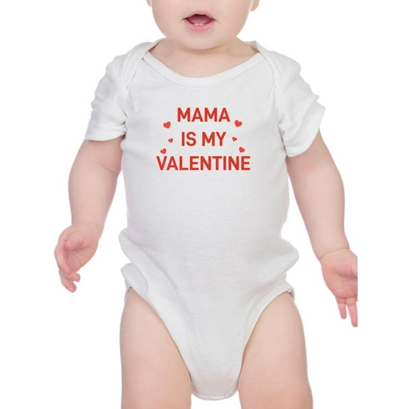 Mama Is My Valentine Bodysuit Infant -Smartprints Designs, 12 Months