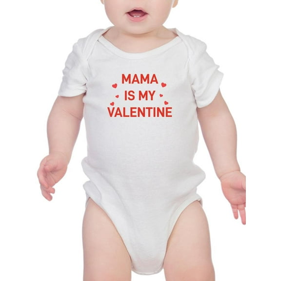 Mama Is My Valentine Bodysuit Infant -Smartprints Designs,  18 Months
