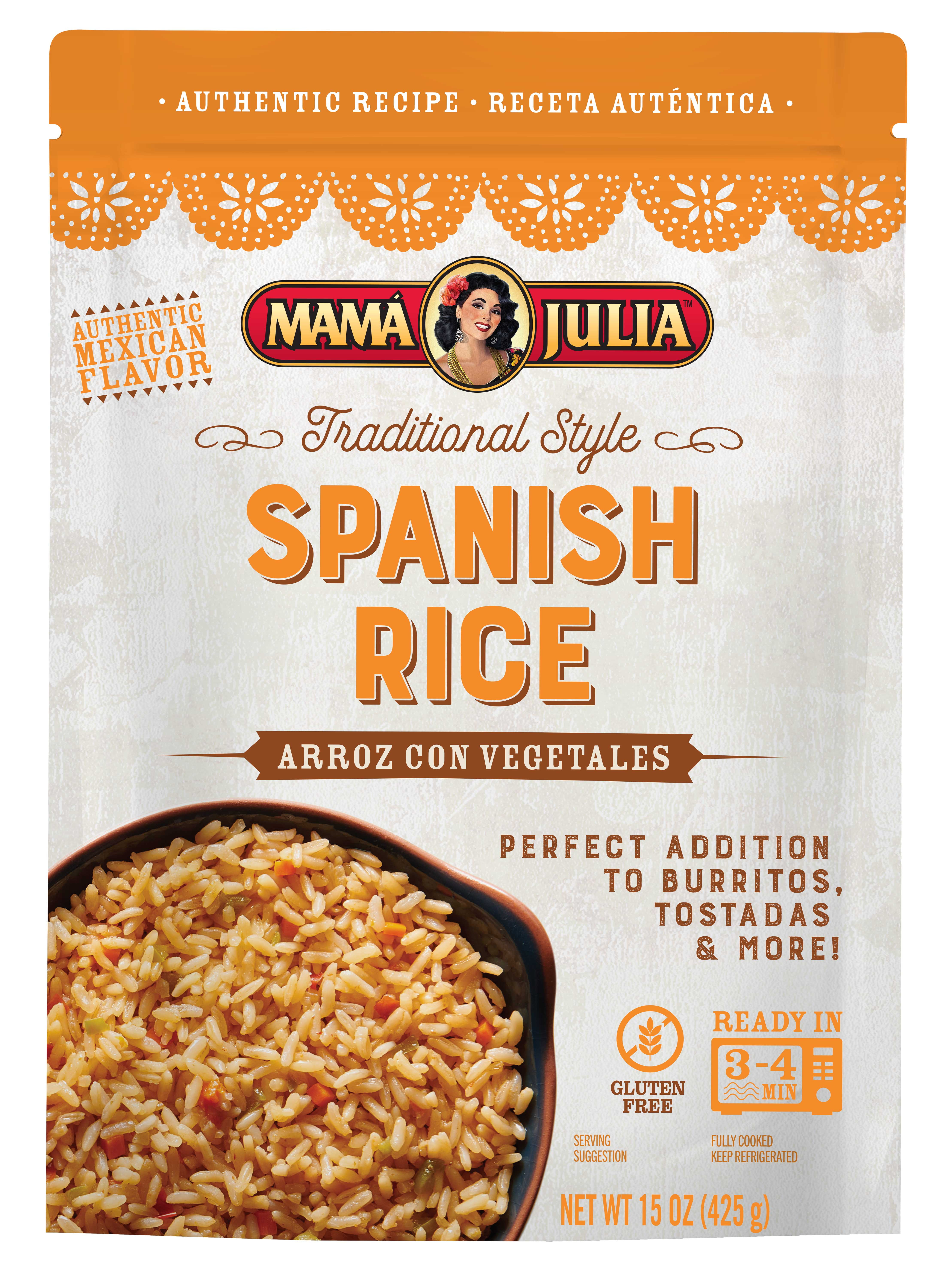 Mama Julia, Gluten Free, Fully Cooked Spanish Rice, 15 oz, Packaged