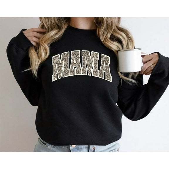 Mama Leopard Sweatshirt, College Font Mama Sweatshirt, Retro Mom Sweatshirt, Mama Hoodie, Mama Gift, Mom Life Sweatshirt, Mom Gift