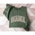 thumbnail image 1 of Mama Leopard Sweatshirt, College Font Mama Sweatshirt, Retro Mom Sweatshirt, Mama Hoodie, Mama Gift, Mom Life Sweatshirt, Mom Gift, 1 of 2